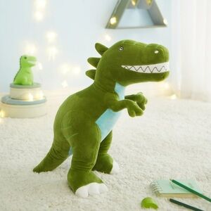 Your Zone Kids 3D Plush Dinosaur Pillow 15”